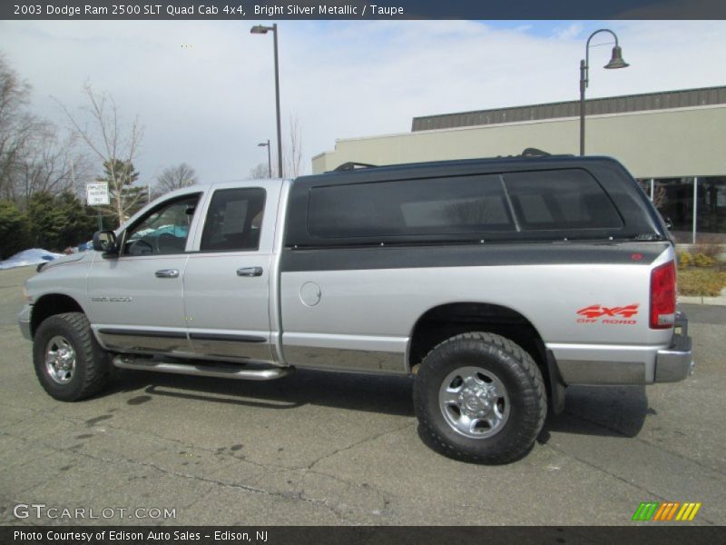 Bright Silver Metallic / Taupe 2003 Dodge Ram 2500 SLT Quad Cab 4x4