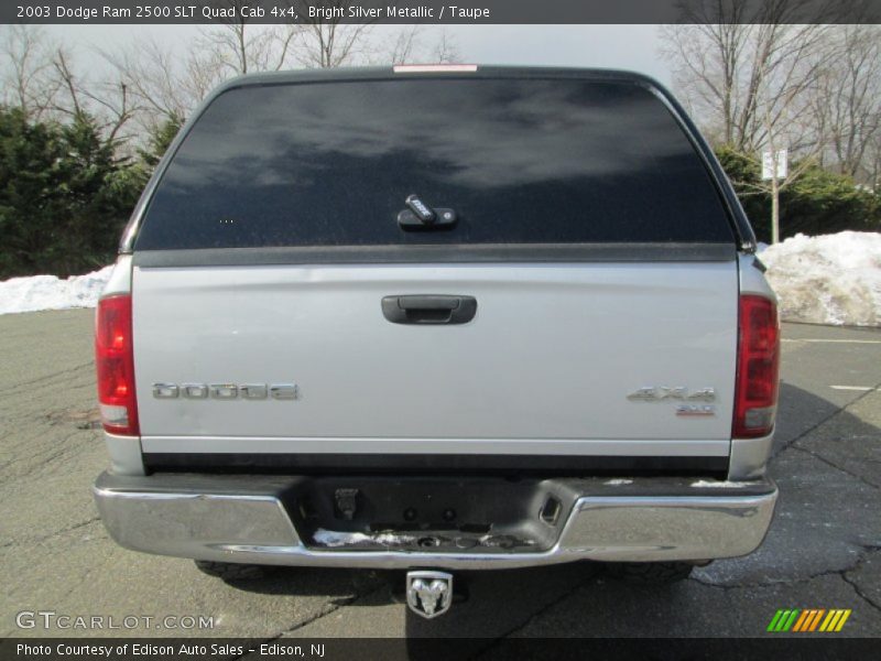 Bright Silver Metallic / Taupe 2003 Dodge Ram 2500 SLT Quad Cab 4x4