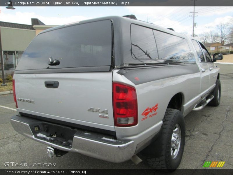 Bright Silver Metallic / Taupe 2003 Dodge Ram 2500 SLT Quad Cab 4x4