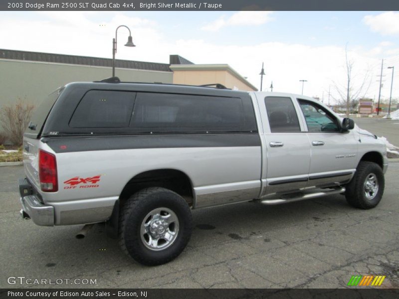 Bright Silver Metallic / Taupe 2003 Dodge Ram 2500 SLT Quad Cab 4x4