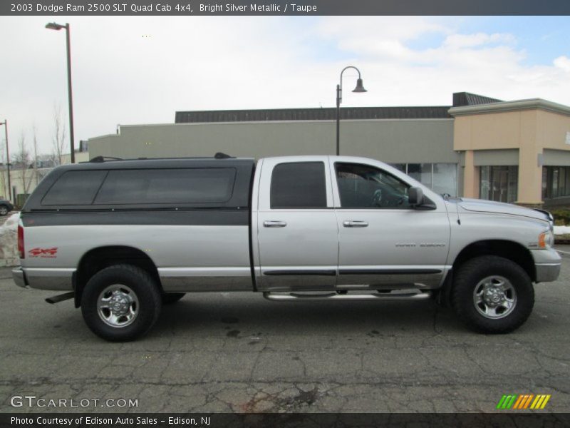 Bright Silver Metallic / Taupe 2003 Dodge Ram 2500 SLT Quad Cab 4x4
