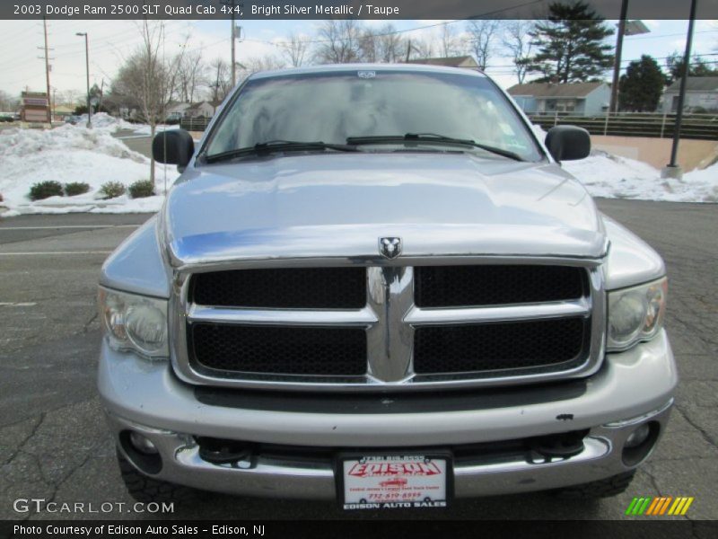 Bright Silver Metallic / Taupe 2003 Dodge Ram 2500 SLT Quad Cab 4x4