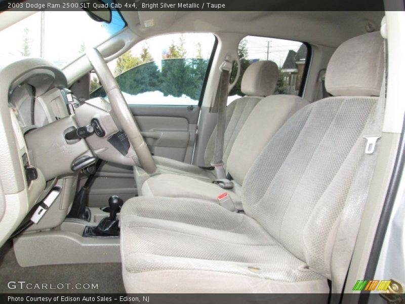 Bright Silver Metallic / Taupe 2003 Dodge Ram 2500 SLT Quad Cab 4x4
