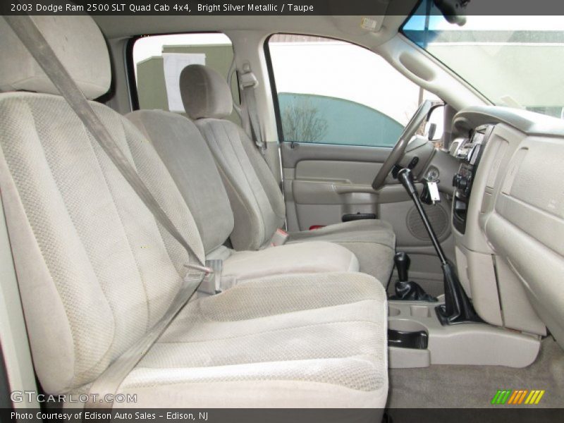 Bright Silver Metallic / Taupe 2003 Dodge Ram 2500 SLT Quad Cab 4x4