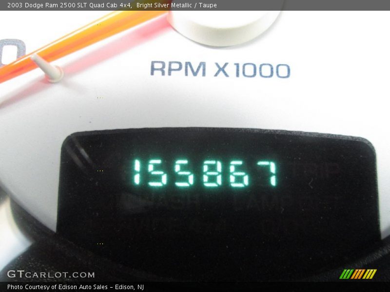 Bright Silver Metallic / Taupe 2003 Dodge Ram 2500 SLT Quad Cab 4x4