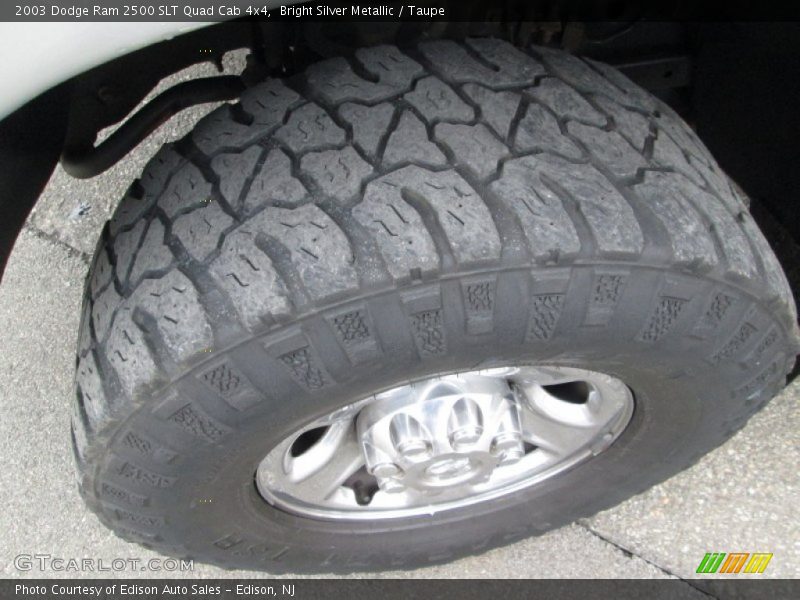 Bright Silver Metallic / Taupe 2003 Dodge Ram 2500 SLT Quad Cab 4x4