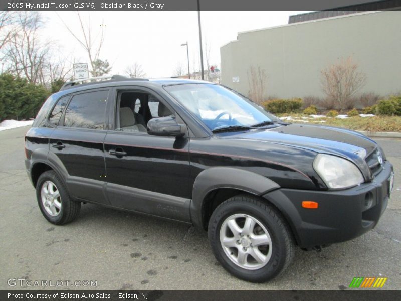 Obsidian Black / Gray 2005 Hyundai Tucson GLS V6