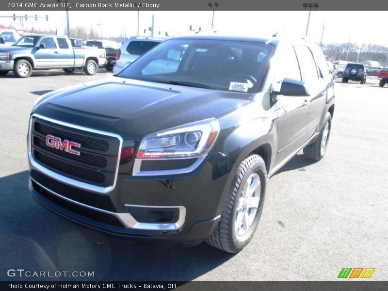 Carbon Black Metallic / Ebony 2014 GMC Acadia SLE