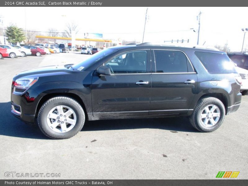 Carbon Black Metallic / Ebony 2014 GMC Acadia SLE