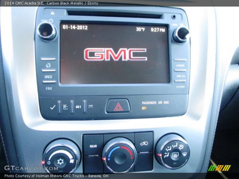 Carbon Black Metallic / Ebony 2014 GMC Acadia SLE