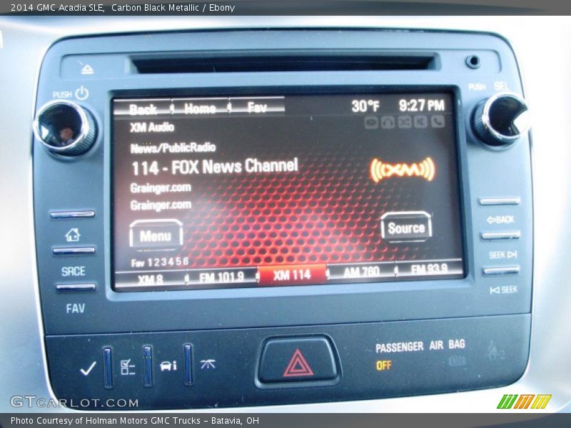 Carbon Black Metallic / Ebony 2014 GMC Acadia SLE