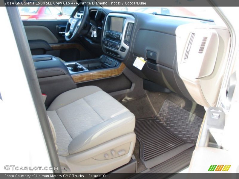 White Diamond Tricoat / Cocoa/Dune 2014 GMC Sierra 1500 SLE Crew Cab 4x4