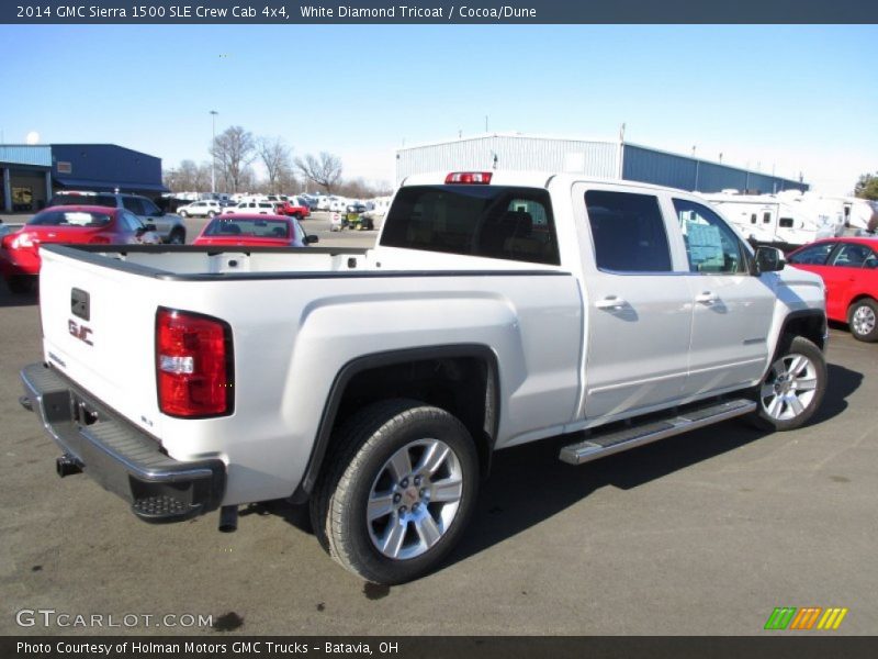 White Diamond Tricoat / Cocoa/Dune 2014 GMC Sierra 1500 SLE Crew Cab 4x4