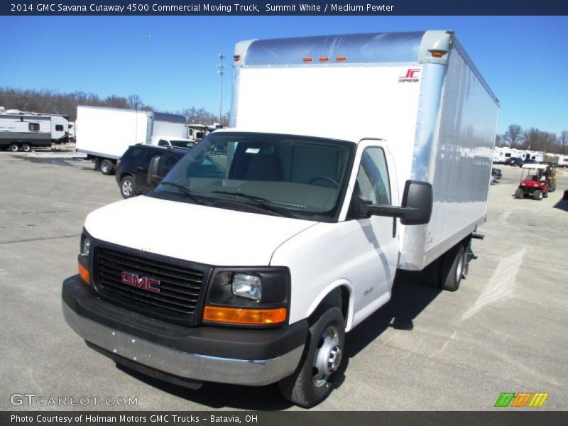 Summit White / Medium Pewter 2014 GMC Savana Cutaway 4500 Commercial Moving Truck
