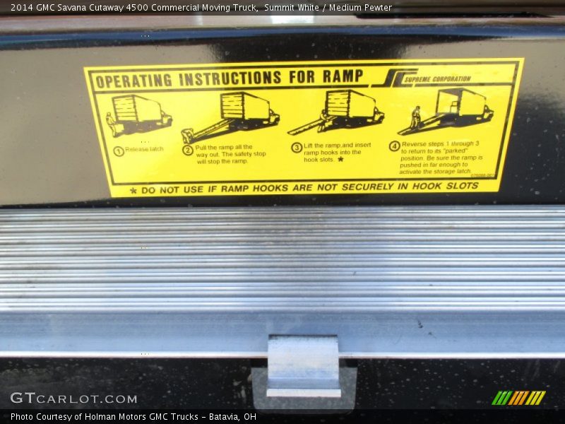 Summit White / Medium Pewter 2014 GMC Savana Cutaway 4500 Commercial Moving Truck