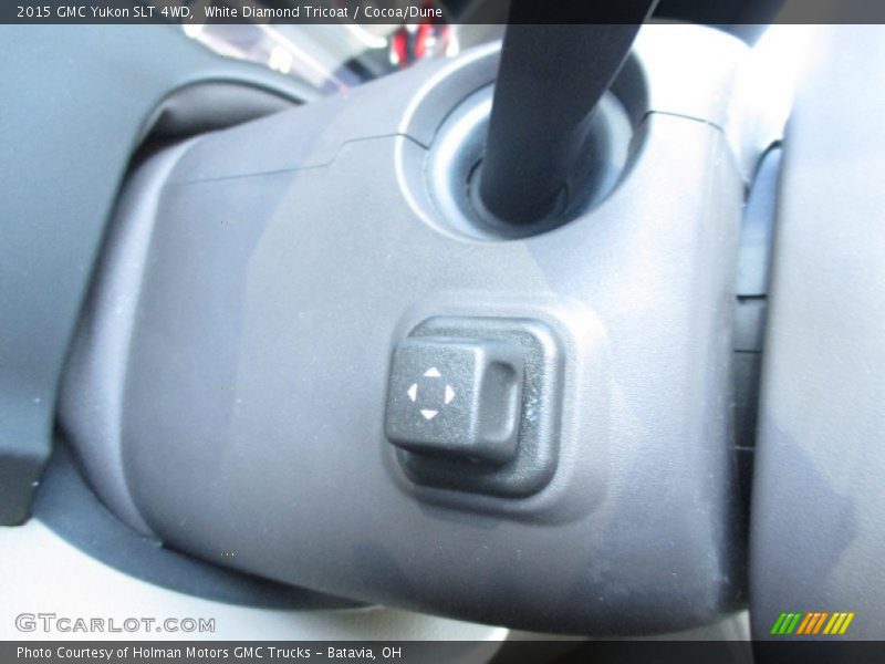 White Diamond Tricoat / Cocoa/Dune 2015 GMC Yukon SLT 4WD