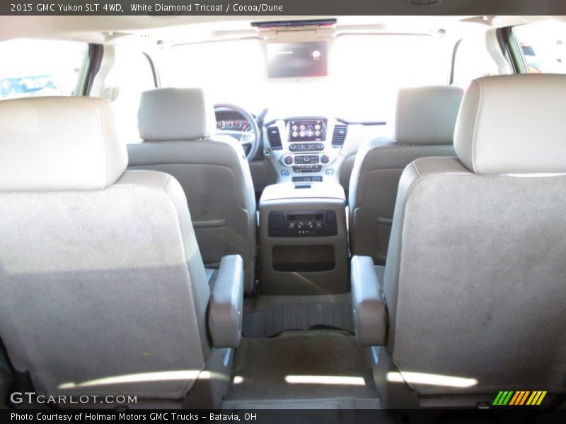 White Diamond Tricoat / Cocoa/Dune 2015 GMC Yukon SLT 4WD
