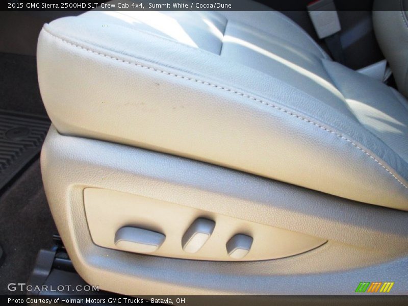 Summit White / Cocoa/Dune 2015 GMC Sierra 2500HD SLT Crew Cab 4x4