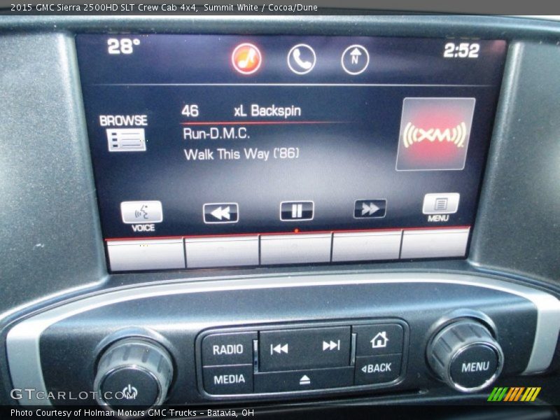 Summit White / Cocoa/Dune 2015 GMC Sierra 2500HD SLT Crew Cab 4x4