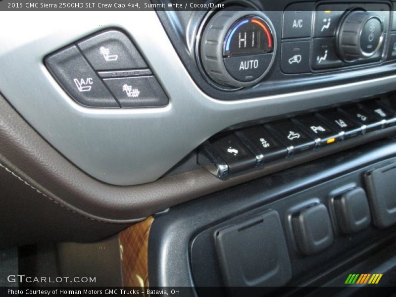 Controls of 2015 Sierra 2500HD SLT Crew Cab 4x4