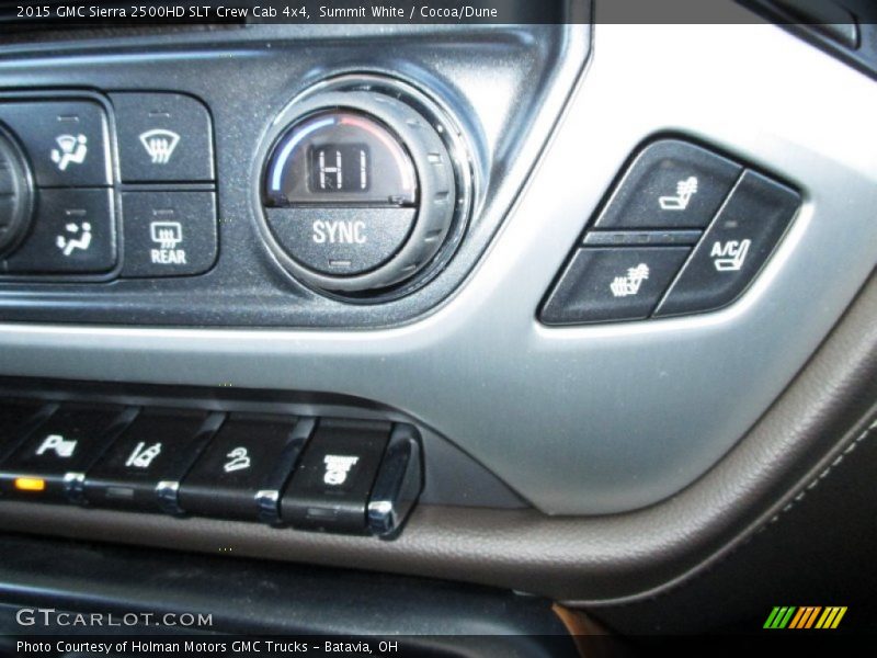 Controls of 2015 Sierra 2500HD SLT Crew Cab 4x4