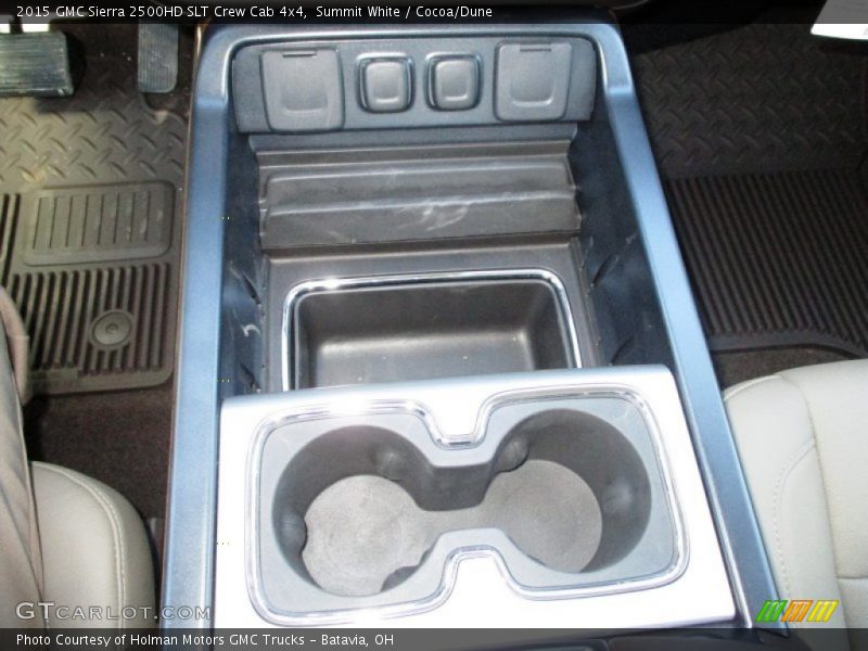 Summit White / Cocoa/Dune 2015 GMC Sierra 2500HD SLT Crew Cab 4x4