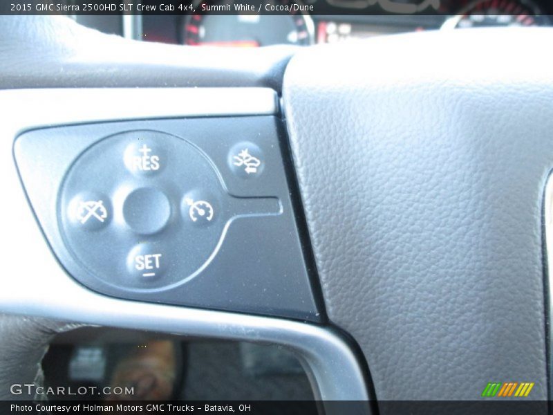 Summit White / Cocoa/Dune 2015 GMC Sierra 2500HD SLT Crew Cab 4x4