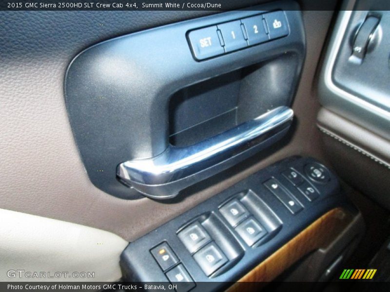 Summit White / Cocoa/Dune 2015 GMC Sierra 2500HD SLT Crew Cab 4x4