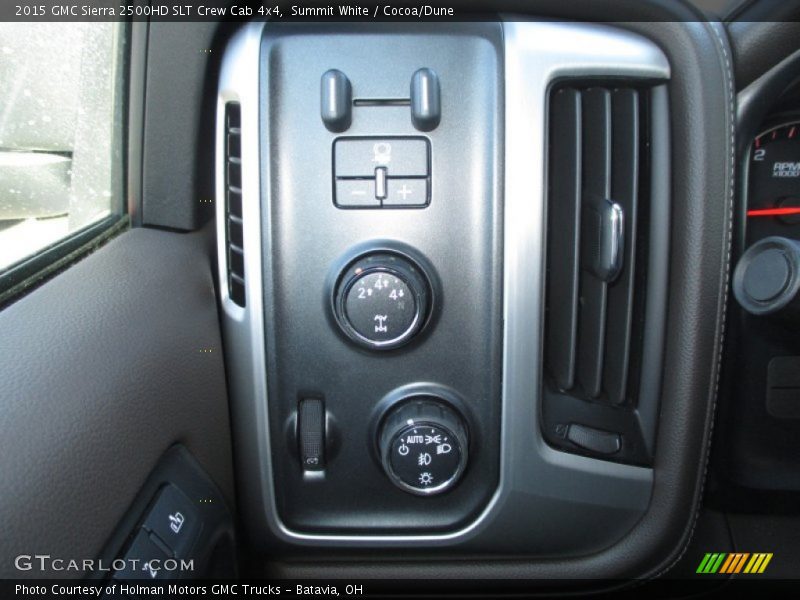 Summit White / Cocoa/Dune 2015 GMC Sierra 2500HD SLT Crew Cab 4x4