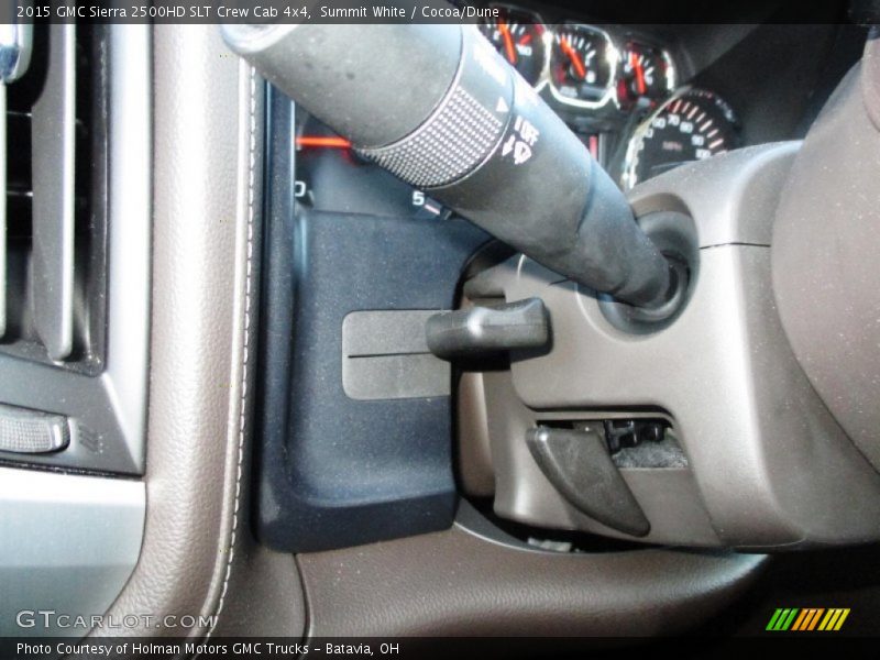 Summit White / Cocoa/Dune 2015 GMC Sierra 2500HD SLT Crew Cab 4x4