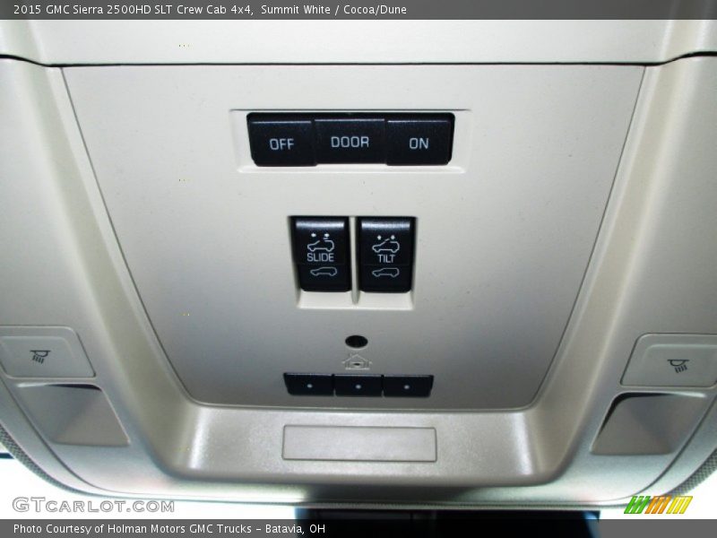 Summit White / Cocoa/Dune 2015 GMC Sierra 2500HD SLT Crew Cab 4x4