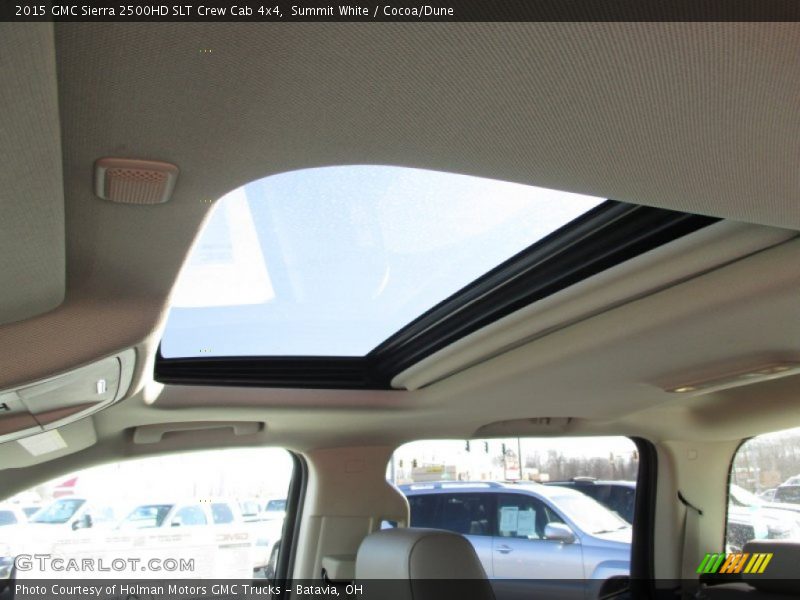 Sunroof of 2015 Sierra 2500HD SLT Crew Cab 4x4