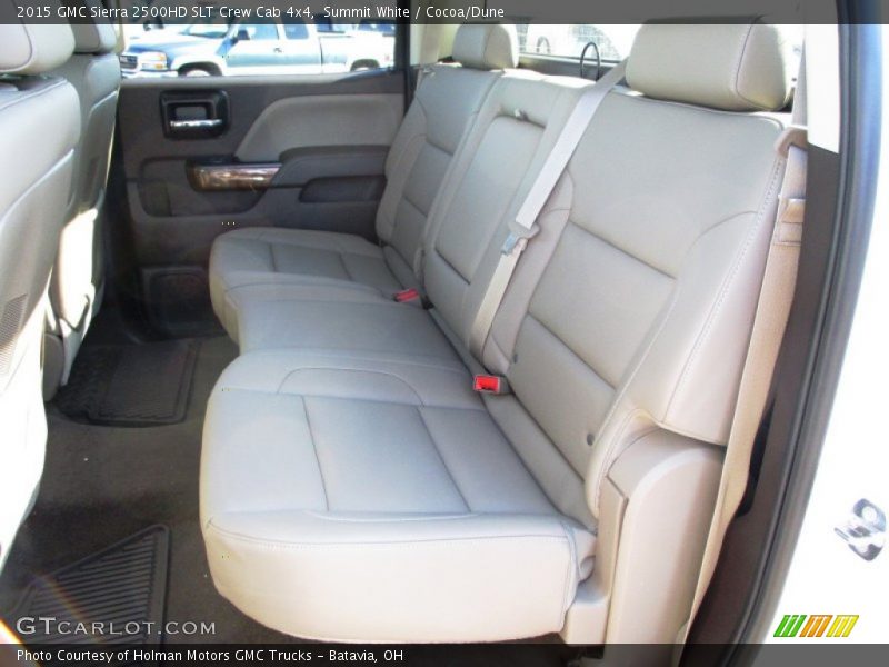 Rear Seat of 2015 Sierra 2500HD SLT Crew Cab 4x4