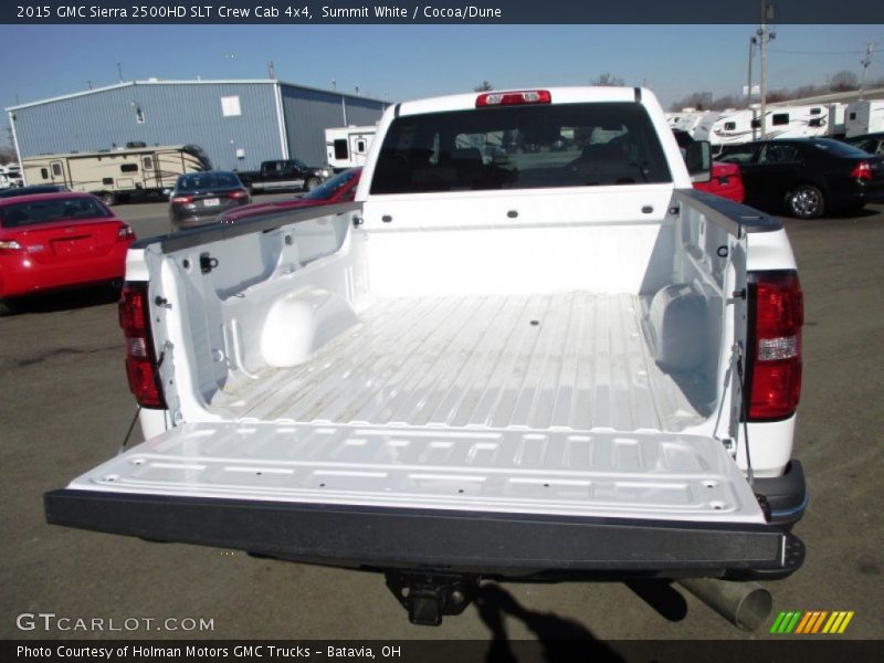 Summit White / Cocoa/Dune 2015 GMC Sierra 2500HD SLT Crew Cab 4x4