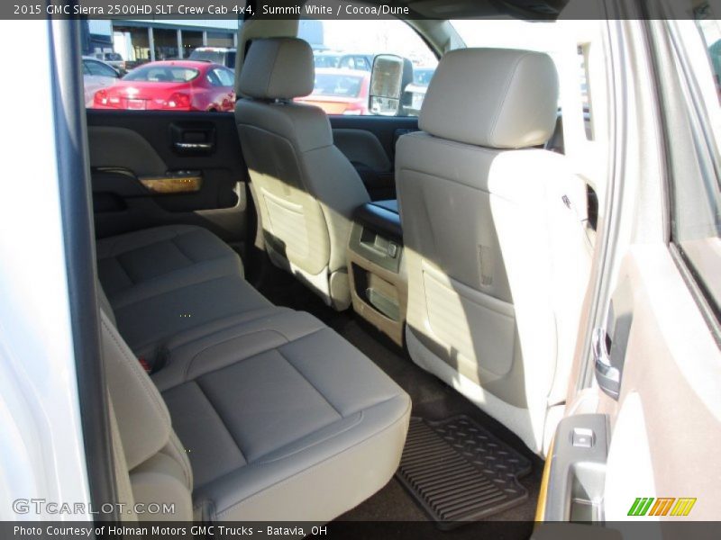 Summit White / Cocoa/Dune 2015 GMC Sierra 2500HD SLT Crew Cab 4x4