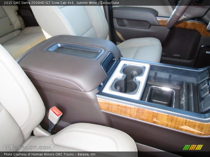 Summit White / Cocoa/Dune 2015 GMC Sierra 2500HD SLT Crew Cab 4x4