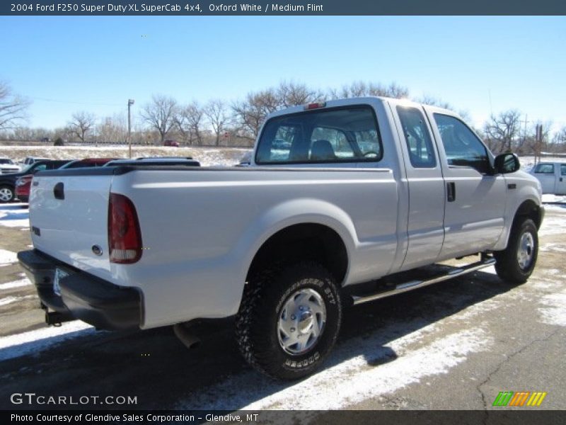Oxford White / Medium Flint 2004 Ford F250 Super Duty XL SuperCab 4x4