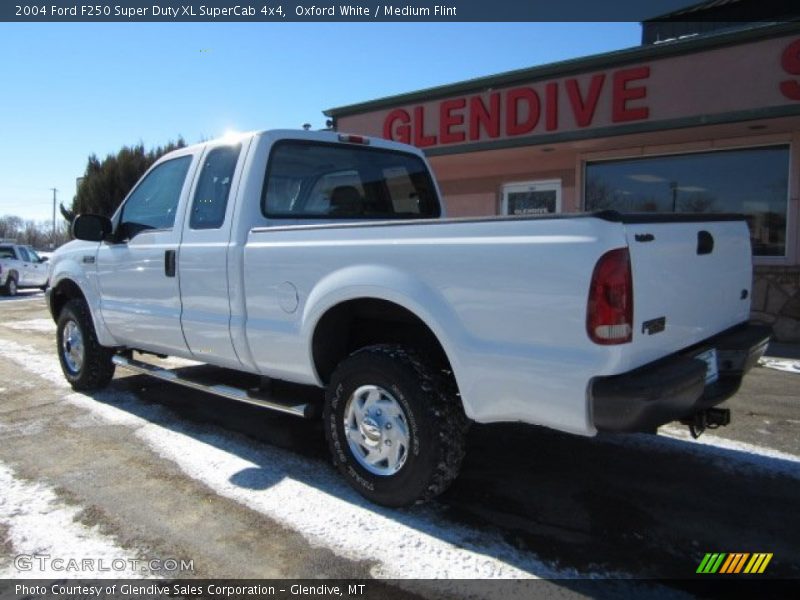 Oxford White / Medium Flint 2004 Ford F250 Super Duty XL SuperCab 4x4