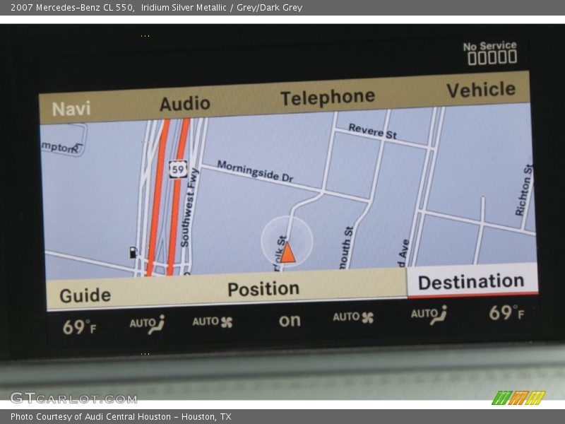 Iridium Silver Metallic / Grey/Dark Grey 2007 Mercedes-Benz CL 550