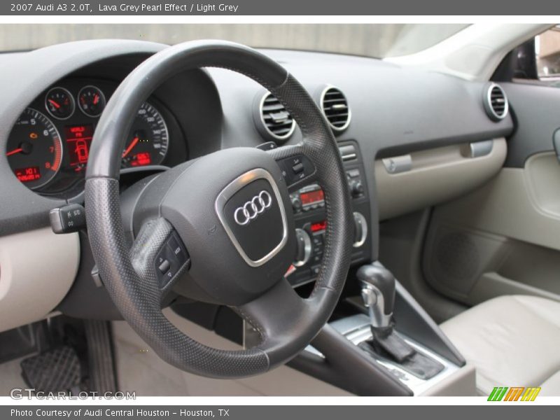 Lava Grey Pearl Effect / Light Grey 2007 Audi A3 2.0T