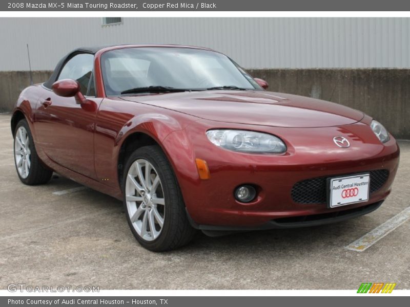 Copper Red Mica / Black 2008 Mazda MX-5 Miata Touring Roadster