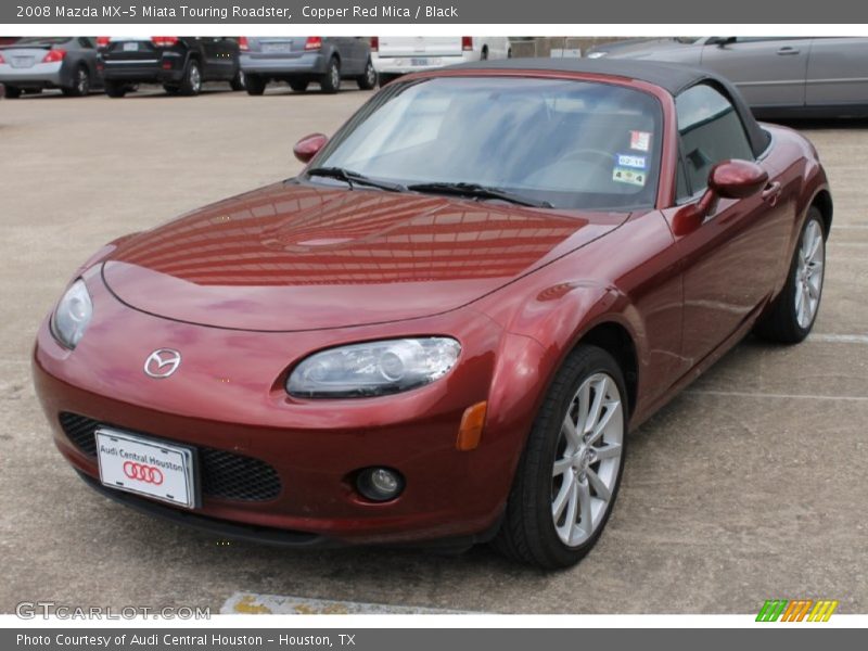 Copper Red Mica / Black 2008 Mazda MX-5 Miata Touring Roadster