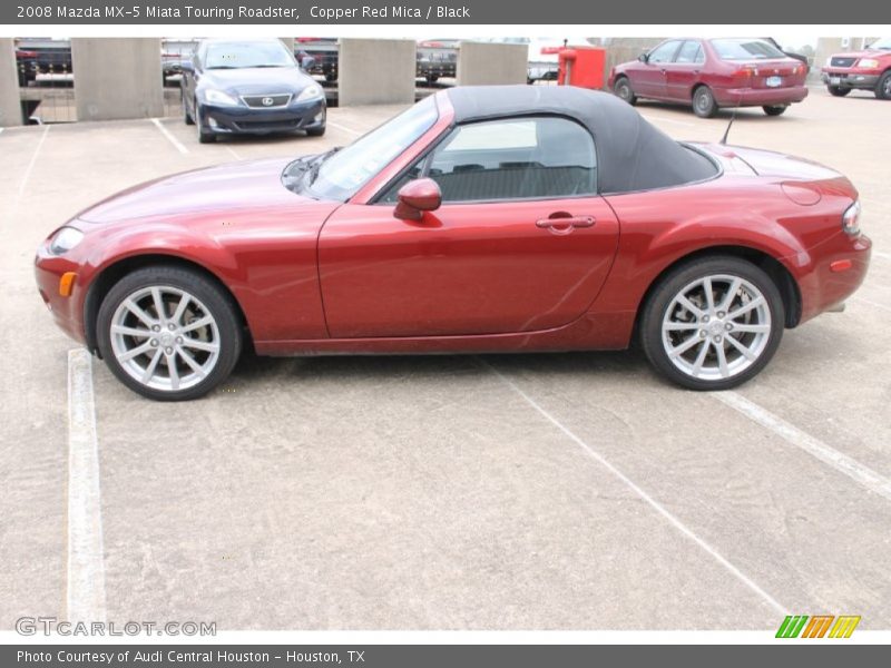 Copper Red Mica / Black 2008 Mazda MX-5 Miata Touring Roadster
