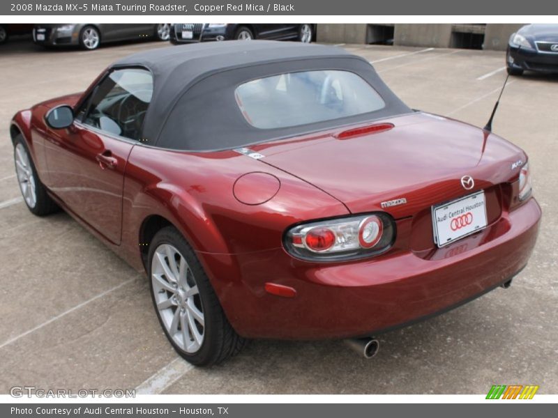 Copper Red Mica / Black 2008 Mazda MX-5 Miata Touring Roadster