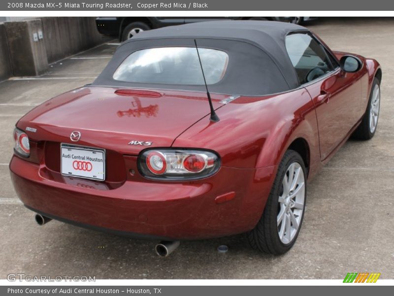 Copper Red Mica / Black 2008 Mazda MX-5 Miata Touring Roadster