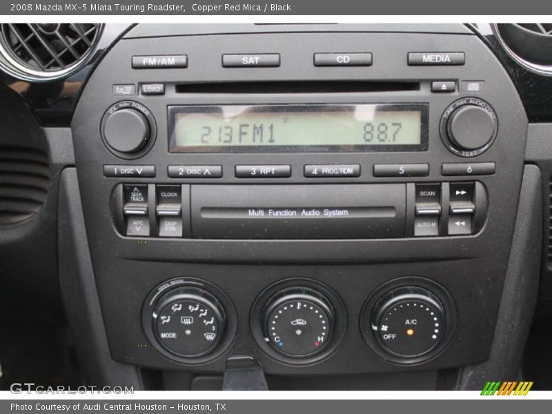 Copper Red Mica / Black 2008 Mazda MX-5 Miata Touring Roadster