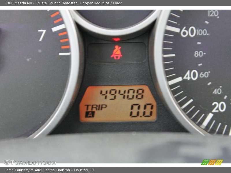 Copper Red Mica / Black 2008 Mazda MX-5 Miata Touring Roadster