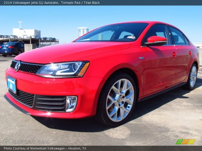 Tornado Red / Titan Black 2014 Volkswagen Jetta GLI Autobahn
