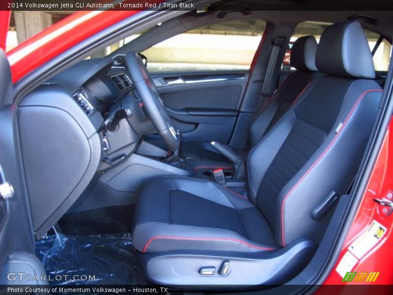 Tornado Red / Titan Black 2014 Volkswagen Jetta GLI Autobahn