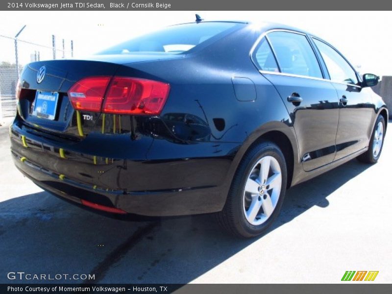 Black / Cornsilk Beige 2014 Volkswagen Jetta TDI Sedan